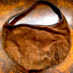 Coach Brown Suede Hobo Bag